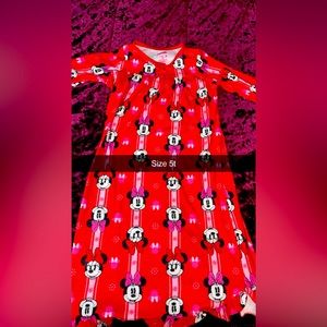 Toddler girls Minnie Mouse pajama gowned